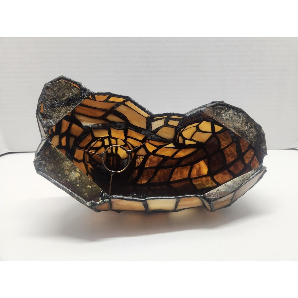 Vintage Meyda 7” Mini Tiffany Shepard Dog  Lamp Decor German Shepherd #17562 - Picture 11 of 12